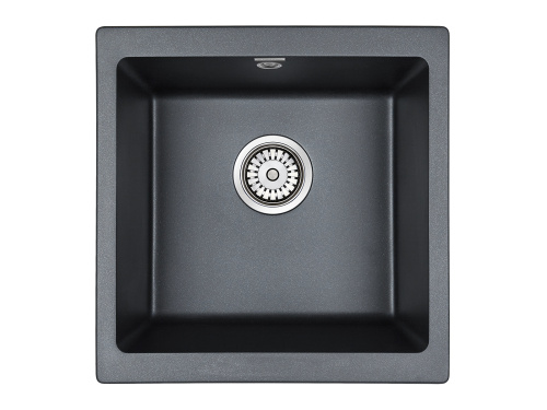 Кухонная мойка Paulmark GERA 50 PM104546-BLM 45х46 цвет черный металлик